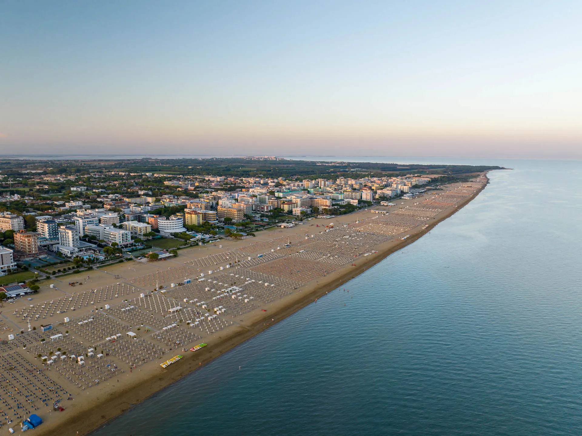 Spiaggia di Bibione vista dall'alto